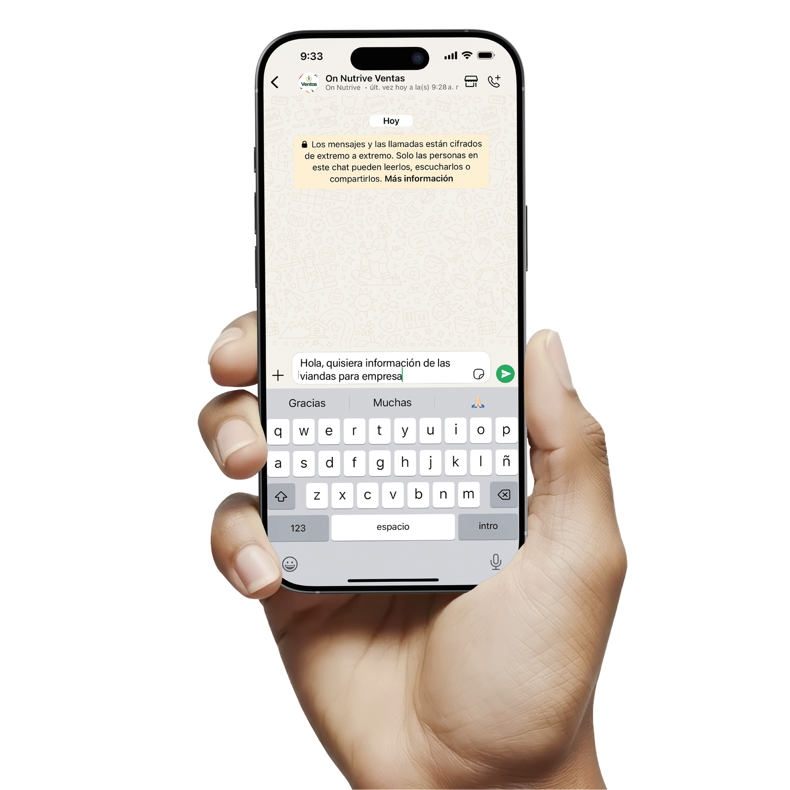 Contacto Empresa Onnutrive